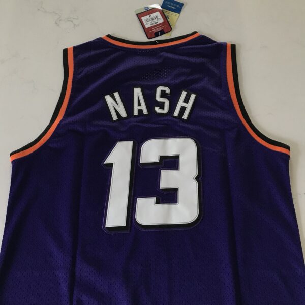 Steve Nash Phoenix Suns Purple Throwback Jersey - Image 4