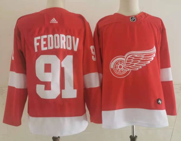 NHL Detroit Red Wings FEDOROV # 91 Jersey