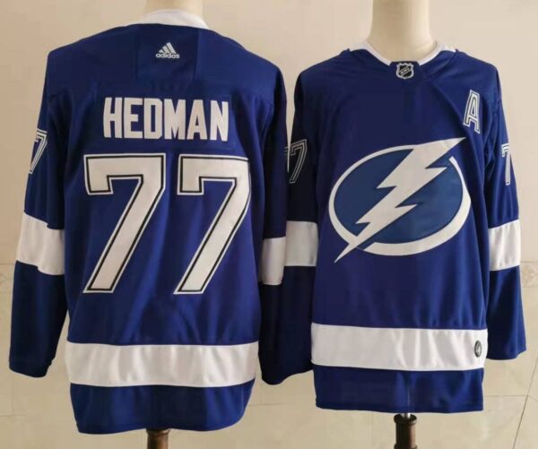 NHL  Tampa Bay Lightning HEDMAN # 77 Jersey