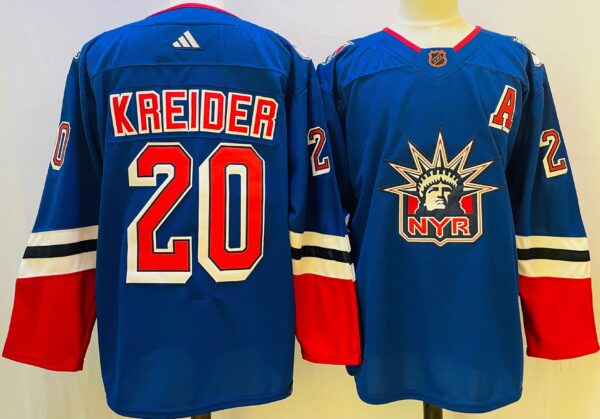 NHL New York Rangers  KREIDER # 20 Jersey
