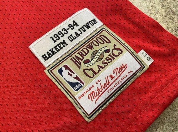 Hakeem Olajuwon Houston Rockets Throwback Jersey - Image 7