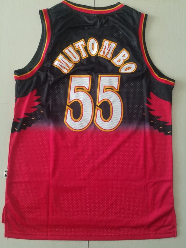 Men's Atlanta Hawks Dikembe Mutombo 1996-97 Hardwood Classics Swingman Jersey - Image 2