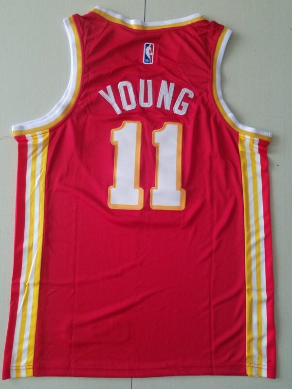 Men's Atlanta Hawks Trae Young #11 Red 2019/20 Swingman Jersey - Image 2