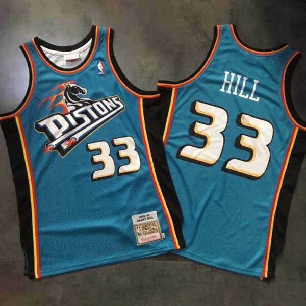 Grant Hill Detroit Pistons Throwback Jersey - Image 2
