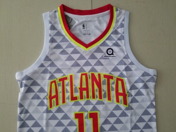 Men's Atlanta Hawks Trae Young #11 White Swingman Player Jersey - Image 5