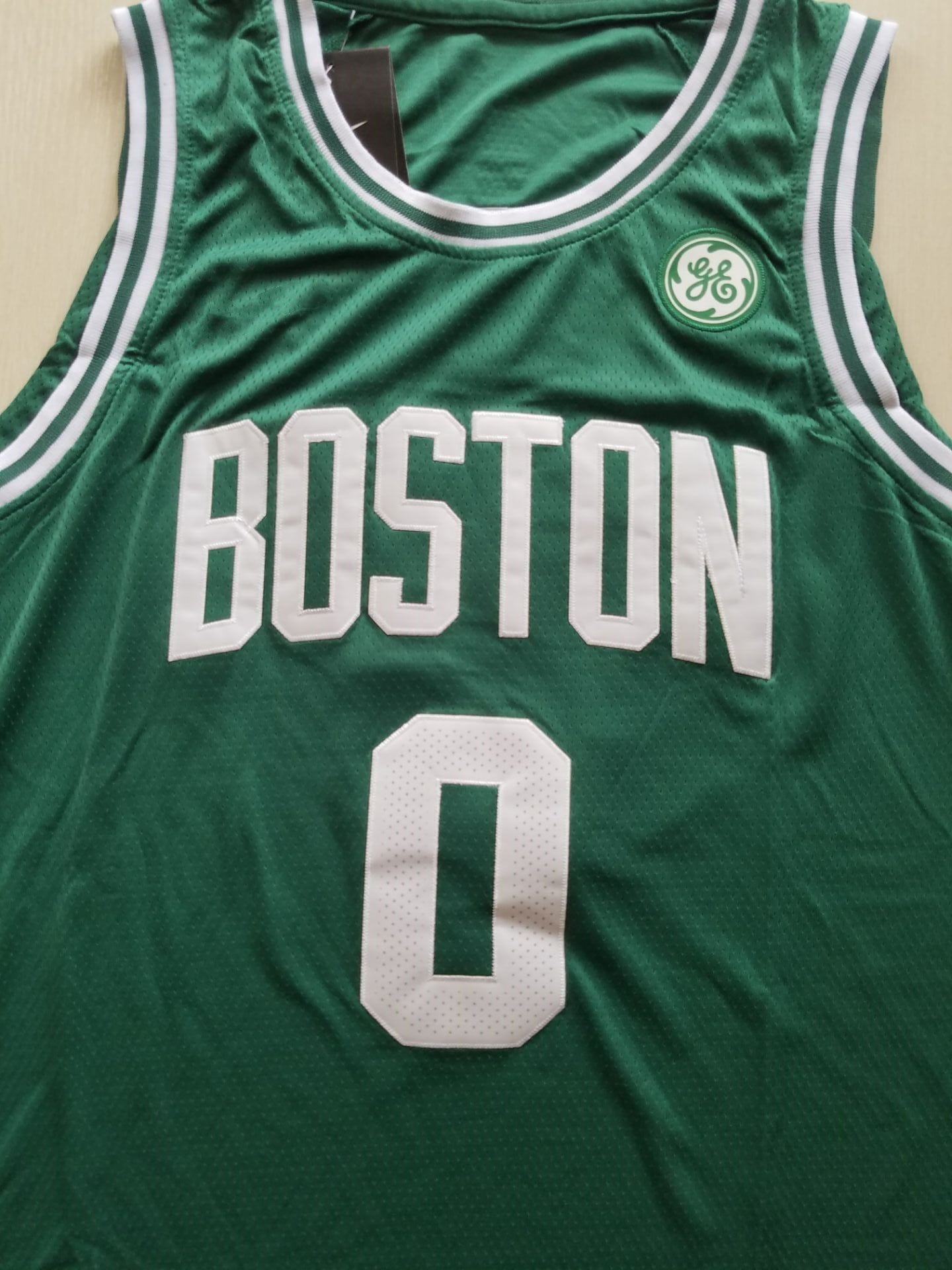 Men's Boston Celtics Jayson Tatum #0 NBA Green 2020/21 Swingman Jersey - Image 4