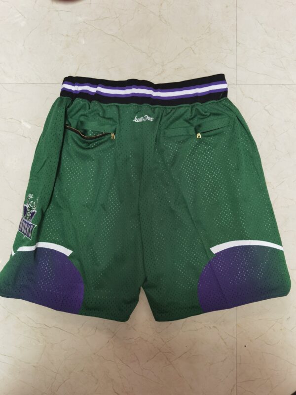 Milwaukee Bucks Throwback Basketball Shorts - Image 3
