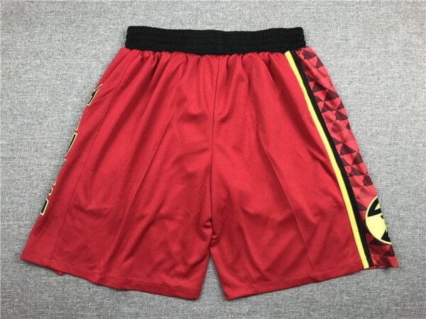 Men's Atlanta Hawks Red Basketball Retro Shorts - Image 2