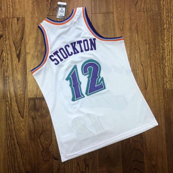 John Stockton Utah Jazz Throwback Jersey - Image 3