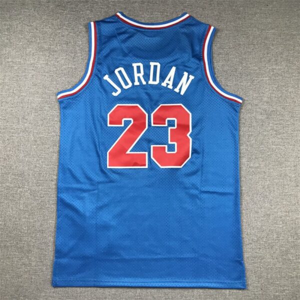 Men's 93 All Star Chicago Bulls Michael Jordan Blue Hardwood Classics Swingman Jersey - Image 2
