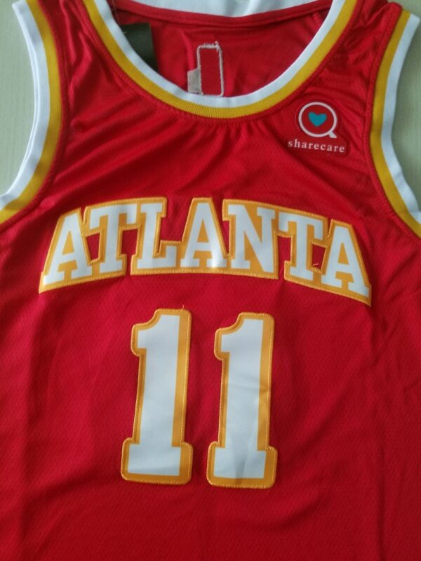 Men's Atlanta Hawks Trae Young #11 Red 2019/20 Swingman Jersey - Image 5
