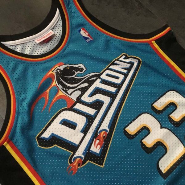 Grant Hill Detroit Pistons Throwback Jersey - Image 4