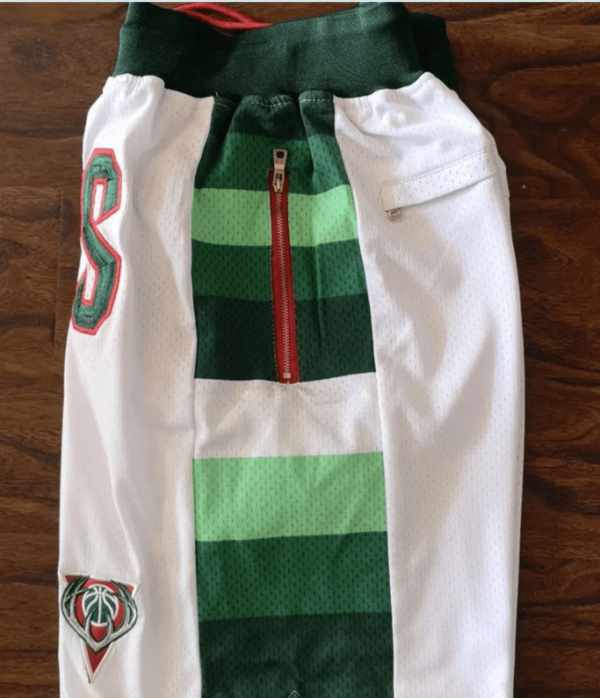 Milwaukee Bucks Throwback Basketball Shorts - Image 4
