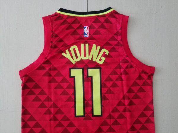 Men's Atlanta Hawks Trae Young #11 NBA Red Swingman Jersey - Image 3