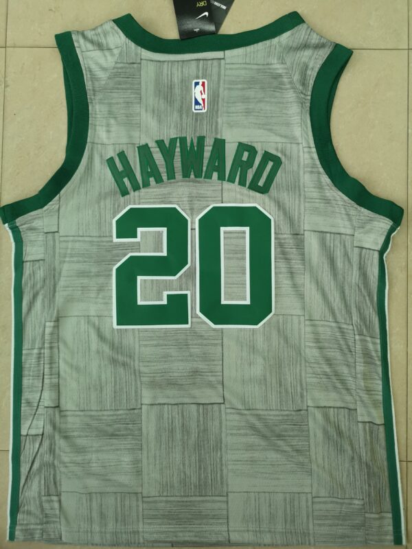 Men's Boston Celtics Gordon Hayward #20 NBA Gray Replica Jersey - Image 2