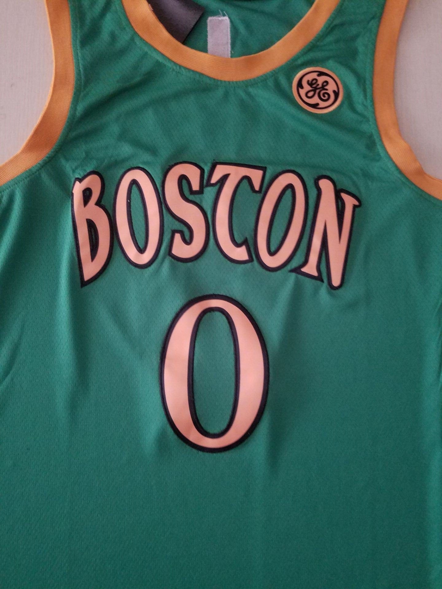 Men's Boston Celtics Jayson Tatum #0 NBA Green Swingman Player Jersey - Image 5