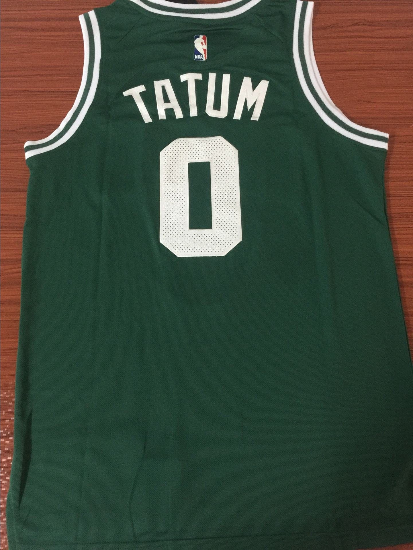 Men's Boston Celtics Jayson Tatum #0 Green Swingman Jersey - Image 2