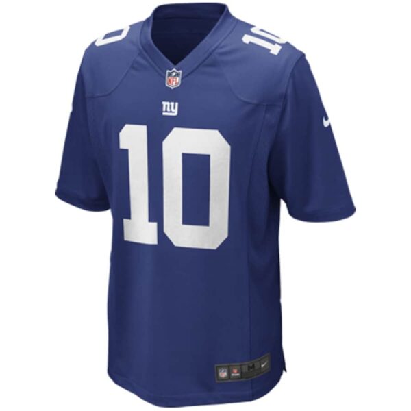 Mens New York Giants Eli Manning Nike Royal Blue Game Jersey - Image 2